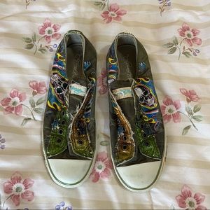Ed Hardy graphic shoes